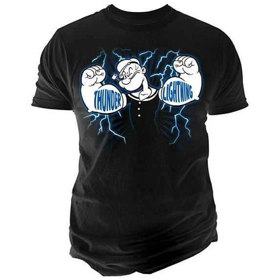 Popeye Thunder & Lightning Adult T-Shirt