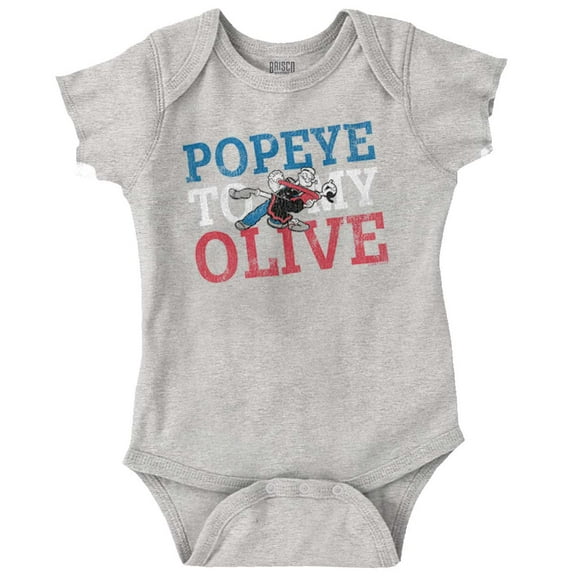 Popeye To My Olive Oyl Cute Couple Bodysuit Jumper Girls Infant Baby Brisco Brands 12M