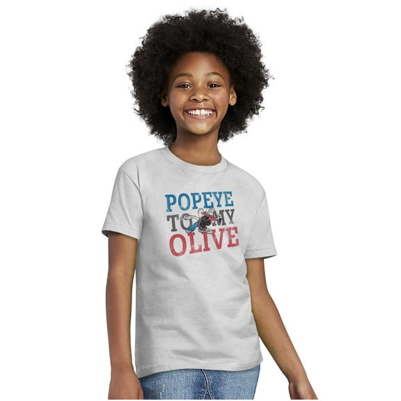 Popeye To My Olive Oyl Cute Couple Girls Kids T Shirt Tees Teen Brisco Brands L