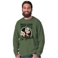 thumbnail image 1 of Popeye Tough Guys Eat Spinach Funny Men's Long Sleeve Tee T Shirt Brisco Brands S, 1 of 6