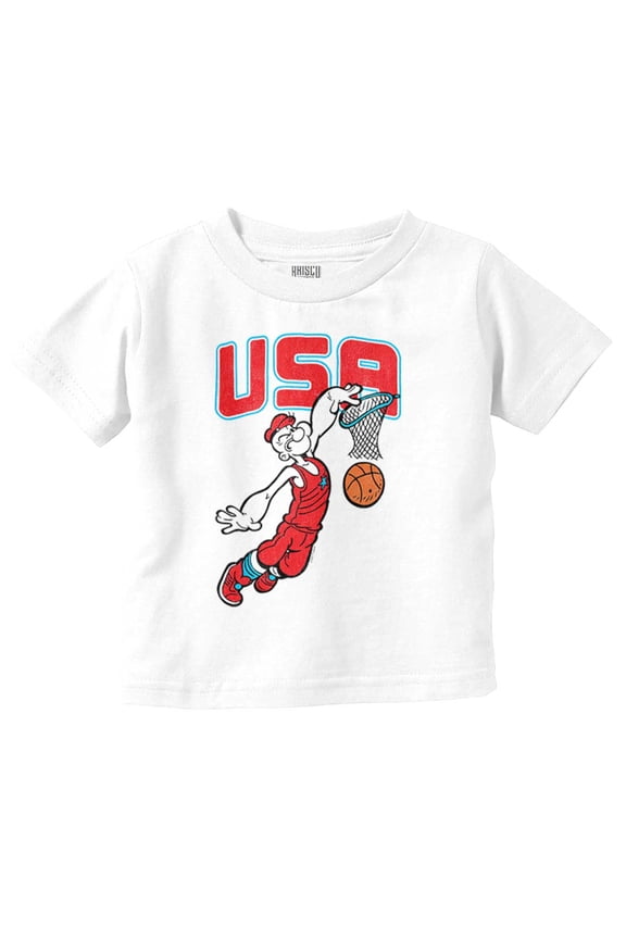 USA Basketball Dunk Cartoon Youth T Shirt Tee Boys Infant Toddler Brisco Brands 12M