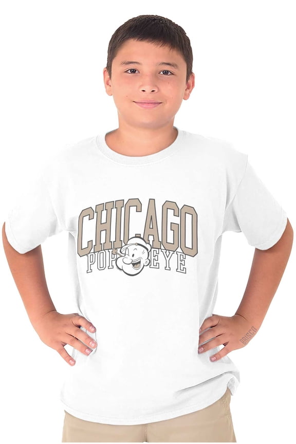 Vintage Varsity Chicago Crewneck T Shirts Boy Girl Teen Brisco Brands S