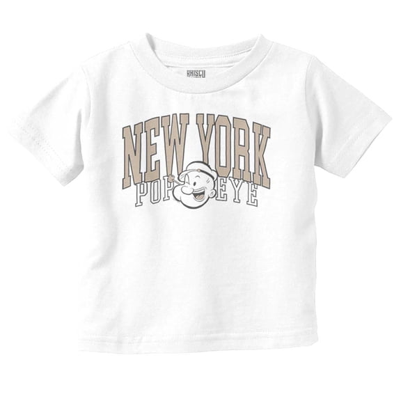 Popeye Vintage Varsity New York Toddler Boy Girl T Shirt Infant Toddler Brisco Brands 6M