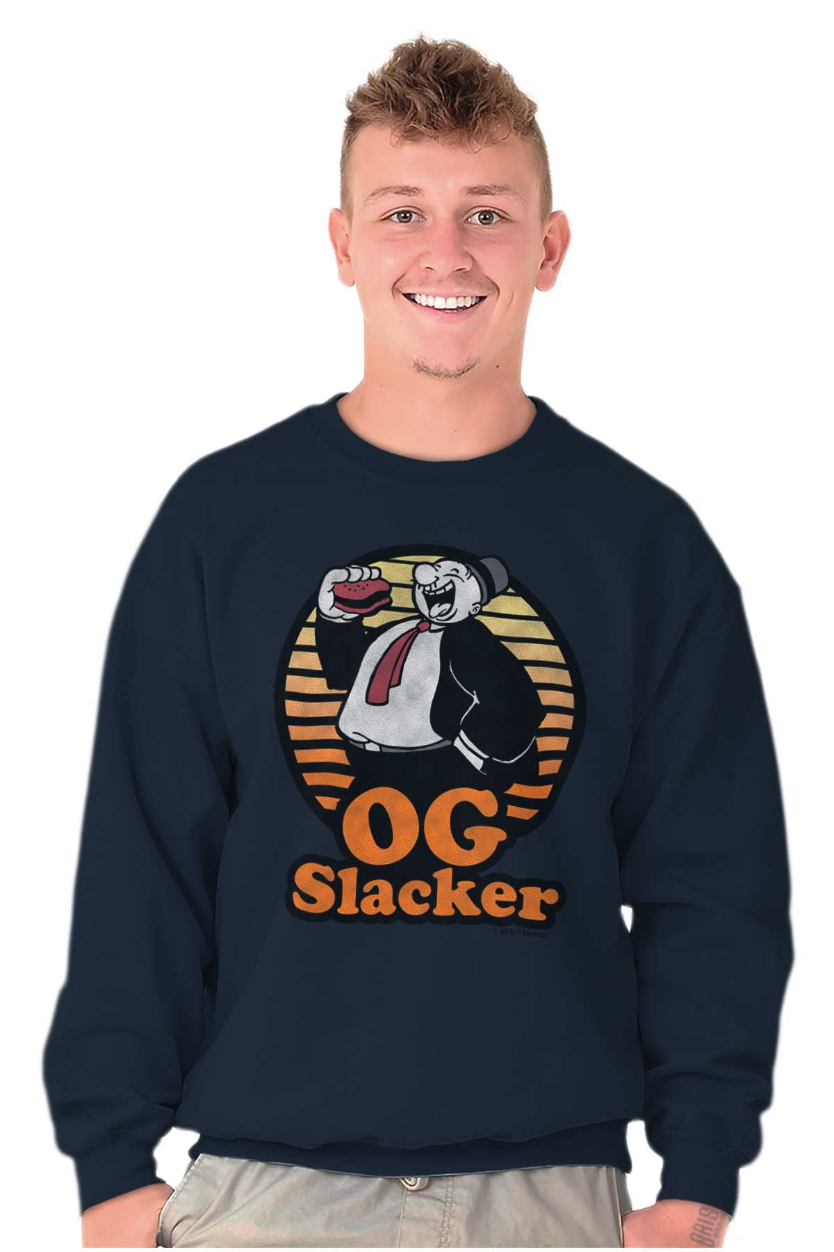 POPEYE × ANDERSEN-ANDERSEN Popeye Wimpy OG Slacker Funny Retro Sweatshirt for Men or