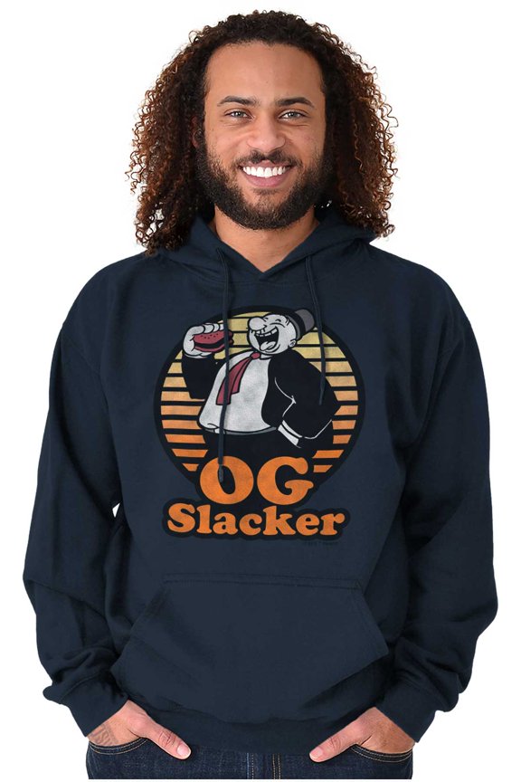 Wimpy OG Slacker Funny Retro Unisex Plus Size Hoodie Brisco Brands 2X