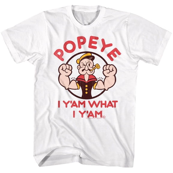 Popeye Yam White Adult T-Shirt 6Xl