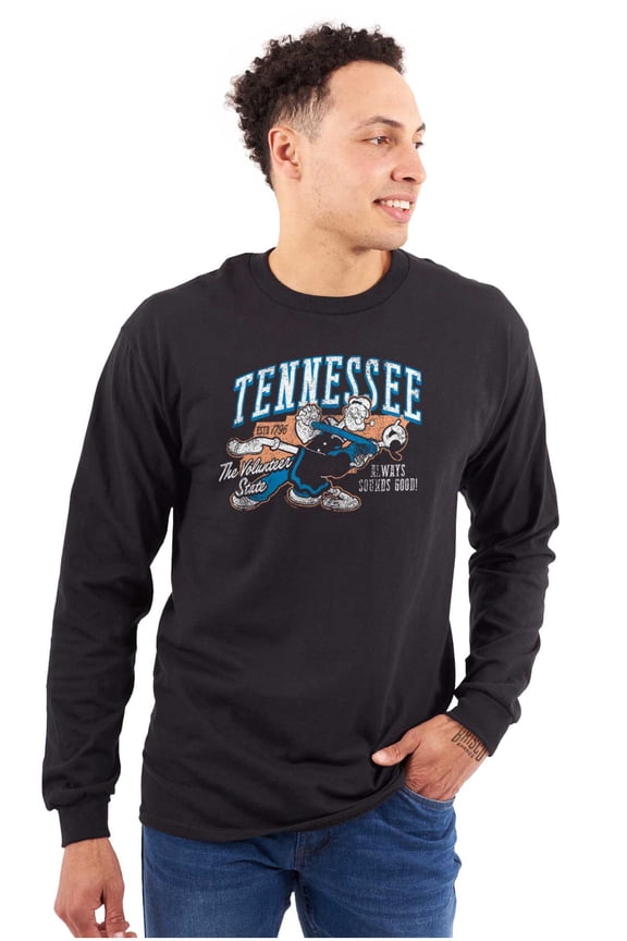 Popeye and Olive Oyl in Tennessee TN Long Sleeve TShirt Men Women Brisco Brands S