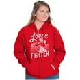 thumbnail image 1 of Popeye the Sailor Loves Not a Fighter Women Plus Size Zipper Hoodie Brisco Brands 4X, 1 of 2