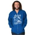thumbnail image 1 of Popeye the Sailor Loves Not a Fighter Zip Hoodie Sweatshirt Women Brisco Brands X, 1 of 6