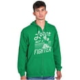 thumbnail image 1 of Popeye the Sailor Loves Not a Fighter Zip Hoodie Sweatshirt Women Brisco Brands 5X, 1 of 5