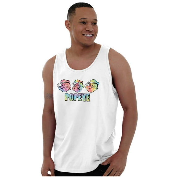 Popeye the Sailor Man Face Cartoon Tank Top T Shirts Men Women Brisco Brands L