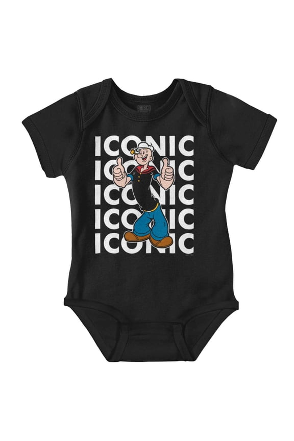 the Sailor Man Iconic Cartoon Romper Boys or Girls Infant Baby Brisco Brands 12M
