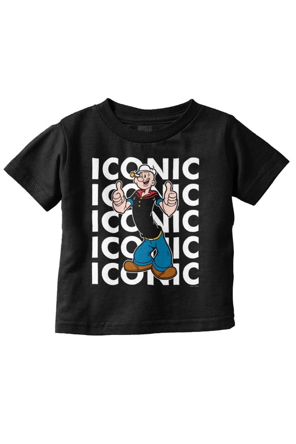 the Sailor Man Iconic Cartoon Toddler Boy Girl T Shirt Infant Toddler Brisco Brands 3T