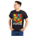 thumbnail image 1 of Popeye the Sailor Man Spinach Squares Men's Graphic T Shirt Tees Brisco Brands S, 1 of 6