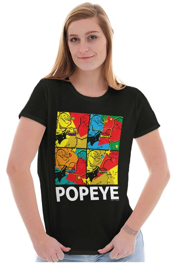 the Sailor Man Spinach Squares Women's T Shirt Ladies Tee Brisco Brands S