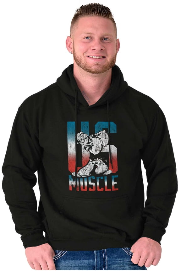 the Sailor Man US Muscle Funny Unisex Plus Size Hoodie Brisco Brands 3X
