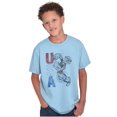 thumbnail image 1 of Popeye the Sailor Man USA Patriot Crewneck T Shirts Boy Girl Teen Brisco Brands XS, 1 of 6