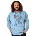 thumbnail image 1 of Popeye the Sailor Man USA Patriot Hoodie Sweatshirt Women Men Brisco Brands S, 1 of 6