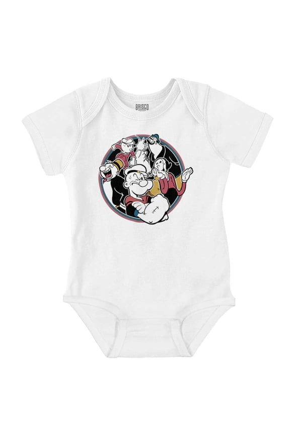 the Sailor Man and Friends Romper Boys or Girls Infant Baby Brisco Brands 12M