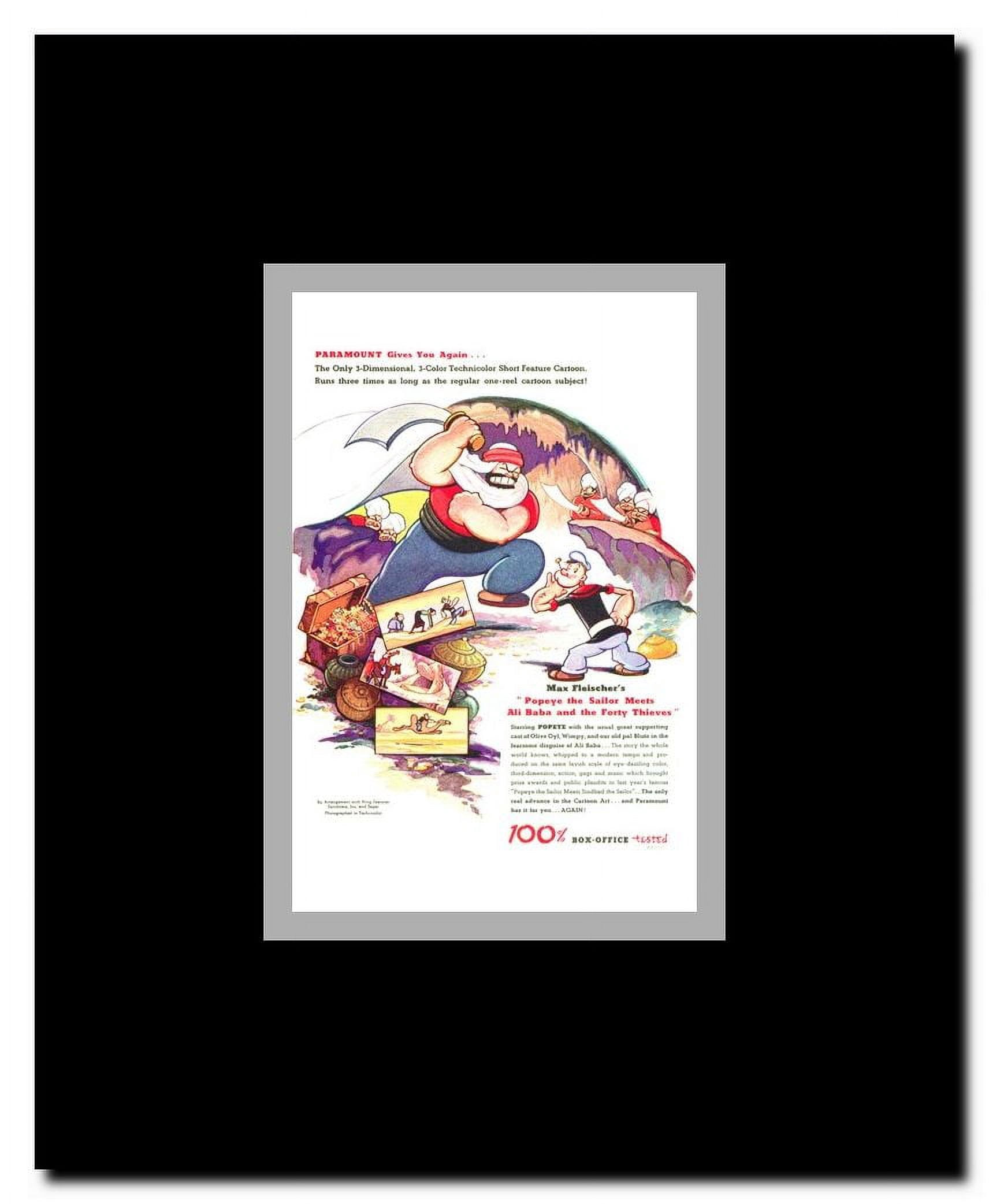 Popeye the Sailor Meets Ali Baba and the Forty Thieves Framed Movie Poster
