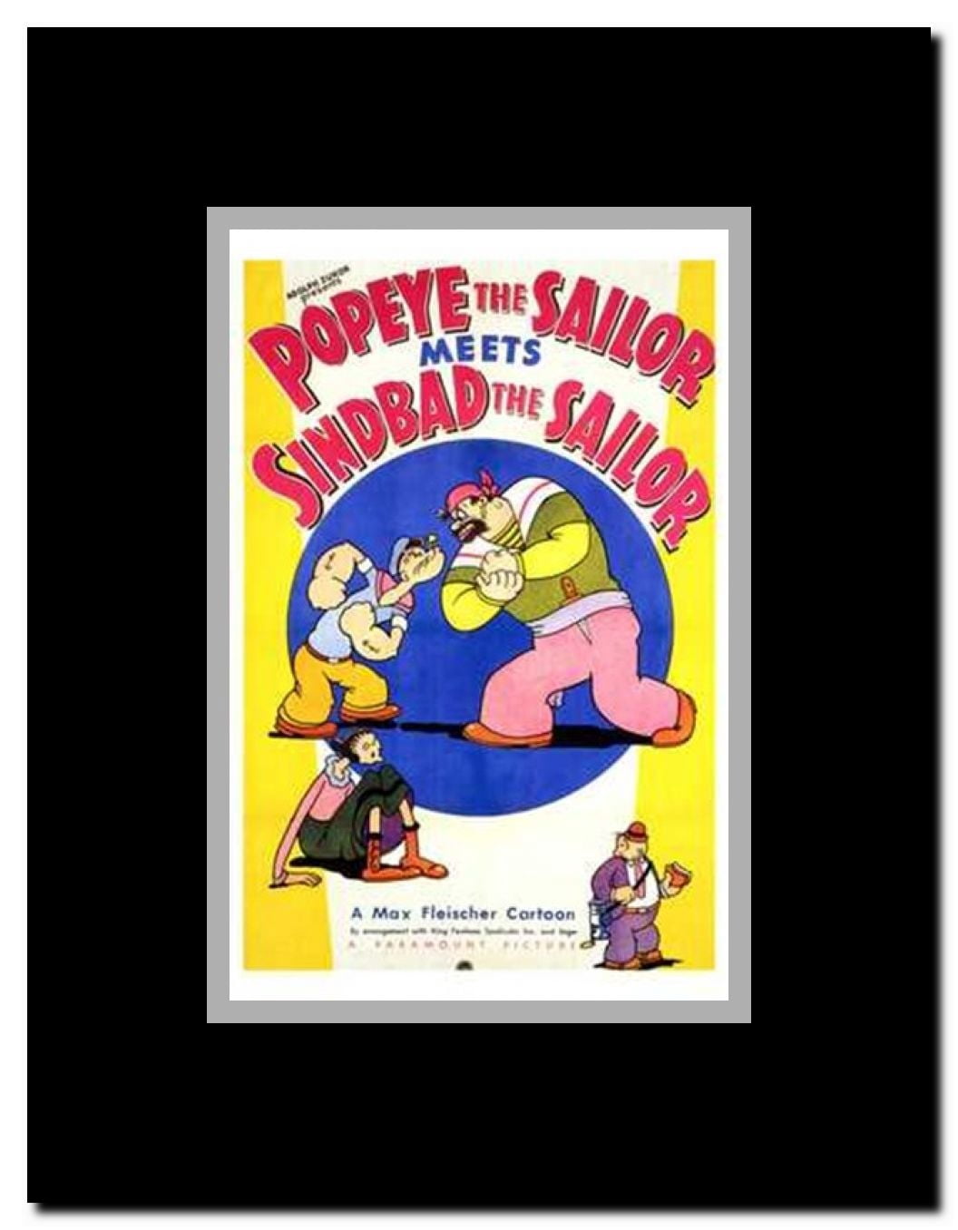 Popeye the Sailor Meets Sinbad the Sailo Framed Movie Poster