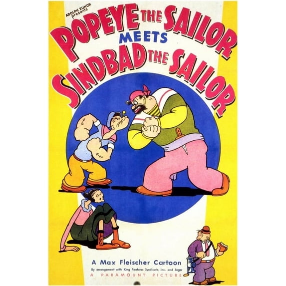Popeye the Sailor Meets Sinbad the Sailor Movie Poster (11 x 17) - Item # MOVED0960