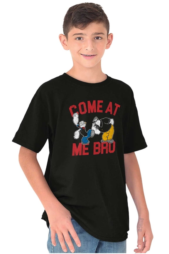 Popeye vs Bluto Come At Me Bro Meme Boys Kids T Shirt Tees Tops Teen Brisco Brands X