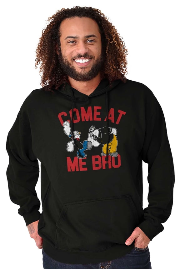 Popeye vs Bluto Come At Me Bro Meme Hoodie Hooded Sweatshirt Men Brisco Brands M