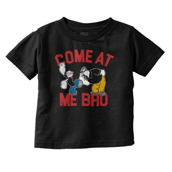 Popeye vs Bluto Come At Me Bro Meme Youth T Shirt Tee Boys Infant Toddler Brisco Brands 12M