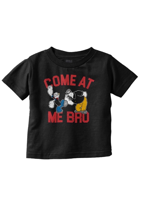 Popeye vs Bluto Come At Me Bro Meme Youth T Shirt Tee Boys Infant Toddler Brisco Brands 3T