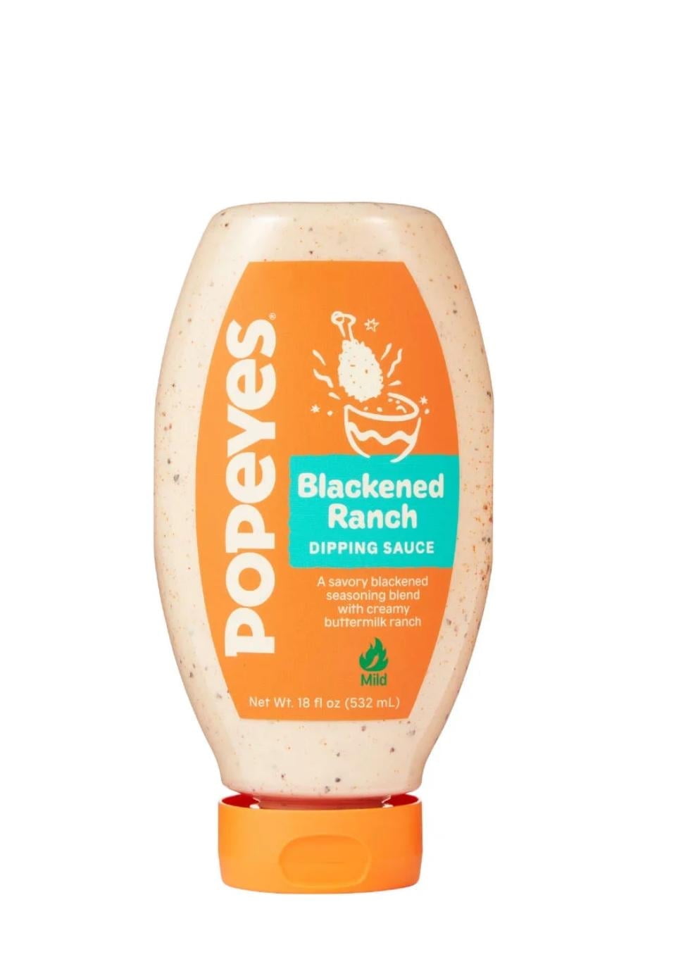 Popeyes Blackened Ranch Buttermilk Dipping Sauce Bottle, 18 fl oz, Pack of 2