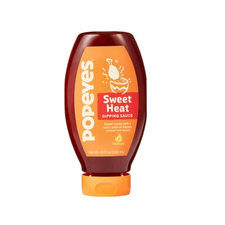 Popeyes Louisiana Kitchen Sweet Heat Dipping Sauce, 18 oz Bottle