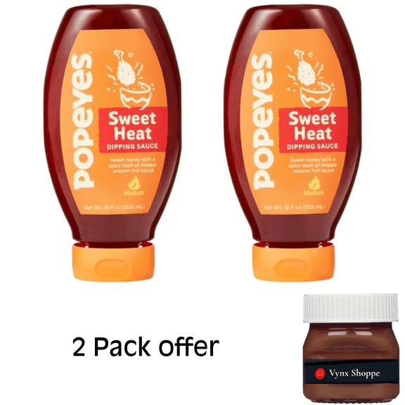 Popeyes Louisiana Kitchen Sweet Heat Dipping Sauce, 18 oz Bottle