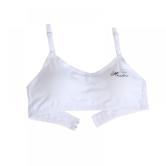 Popfeel Teen Girls Underwear Soft Padded Cotton Breathable Bra,8-18Y