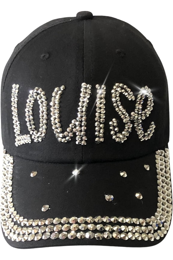 Bling Louise Hat for Women, Rhinestone Bestie Gifts for Women, Best Friend Apparel, for Women