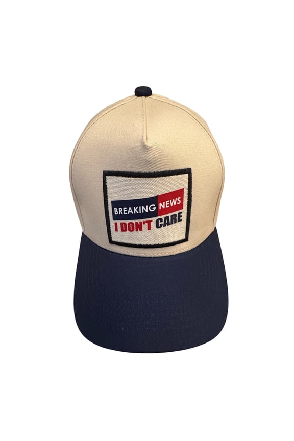 Breaking News I Dont Care Hat for Men and Women, Adult Humor Cap, Adjustable Baseball Cap, Funny Gifts for Adults