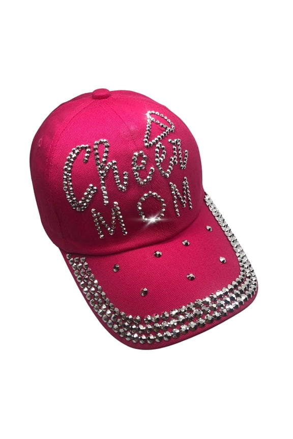 Cheer Mom Hat for Women, Rhinestone Cheer Mom Gifts, Bling Cheer Accessories, Cheer Clothes, Cool Cheer Gifts