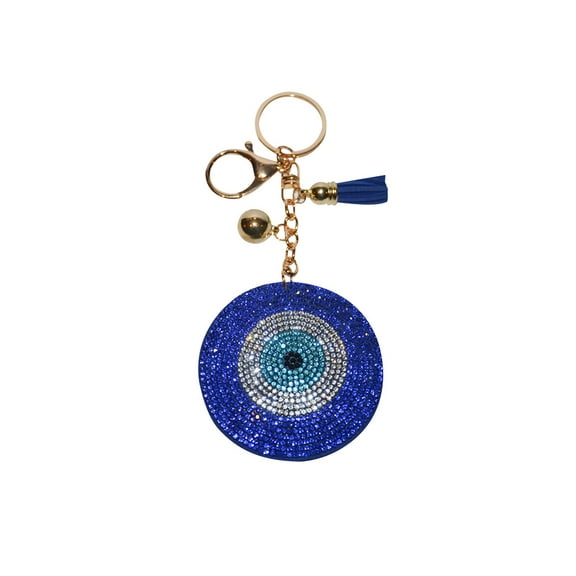 Popfizzy Evil Eye Keychain for Women Rhinestone Backpack Keyfob Purse Charms