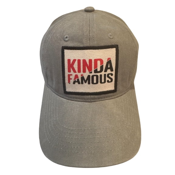 Popfizzy Kinda Famous Funny Hats for Men and Women, Funny Birthday Gifts for Friends, Curved Brim Hat, Adjustable