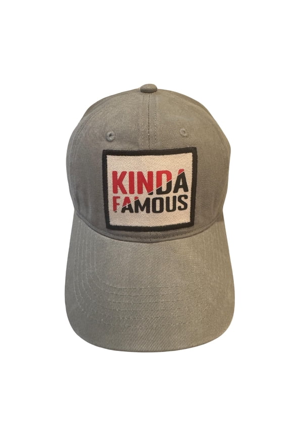 Kinda Famous Funny Hats for Men and Women, Funny Birthday Gifts for Friends, Curved Brim Hat, Adjustable