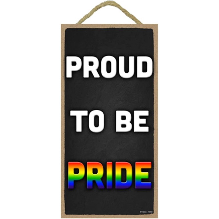 Be A Good Human Wood Sign - Rainbow LGBT Pride Decor For Home, Office, Or Pride Month (10x12 In)