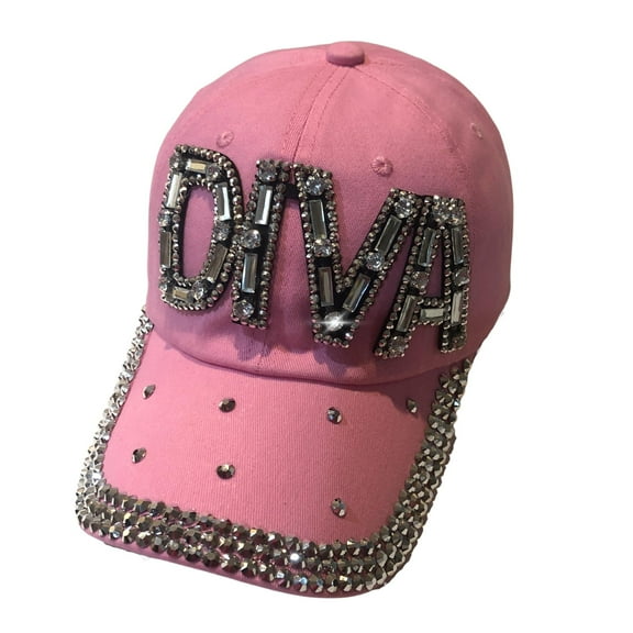 Popfizzy Rhinestone Diva Hat for Women, Bedazzled Queen Gifts, Bling Hats for Women Trendy, Sparkly Princess Accessories