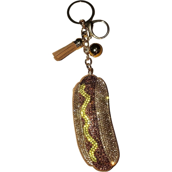 Popfizzy Rhinestone Keychain Accessories for Women, Car Keys Keychain Charms, Bling Purse Charms for Handbags, Cute Keychain