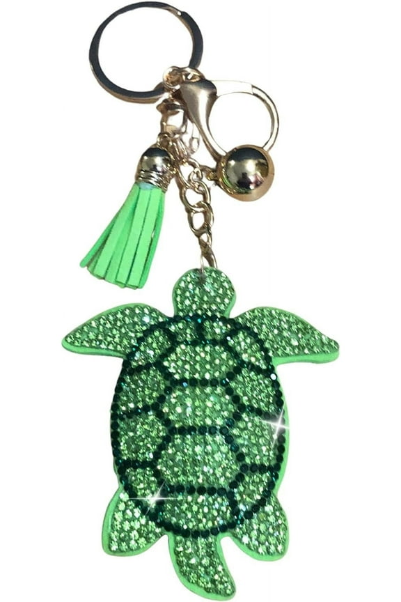 Rhinestone Turtle Keychain for Women and Girls, Bling Turtle Backpack Keychain, Sparkle Turtle Gifts for Women and Girls.