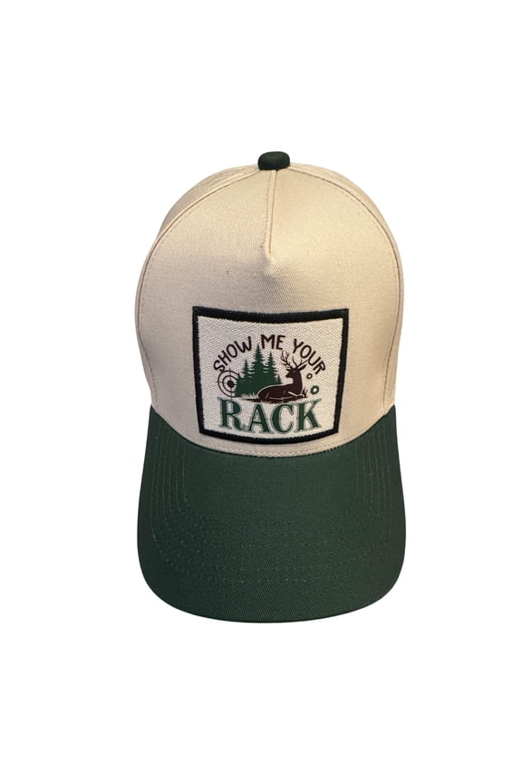Show Me Your Rack Hat for Men, Funny Gifts for Hunters, Fun Deer Hunting Hats for Men, Hunting Season Baseball Cap