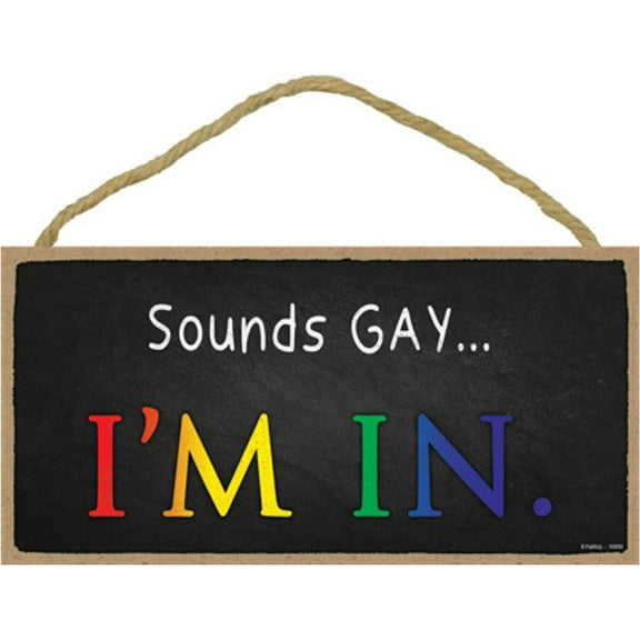 Popfizzy Sounds Gay Im In, Gay Pride Sign, Pride Room Decor, Funny LGBTQ+ Pride Gifts, Rainbow Pride Decorations, Pride Love, Gay Wall Decor, Gay Gift, LGBT Pride Art, Rainbow Pride Swag, 5x10
