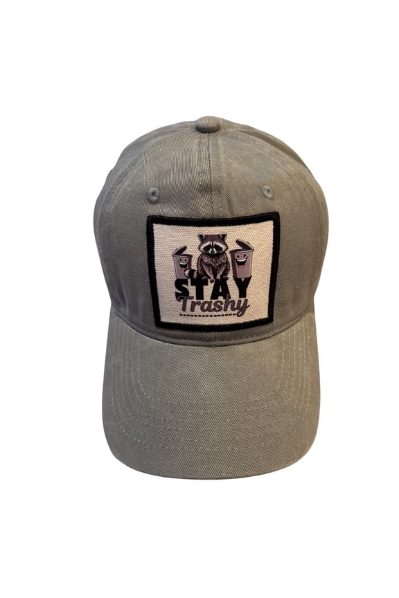 Stay Trashy Hat for Men and Women, Funny Gifts for Adults, Funny White Trash Party Attire, Fun Baseball Hats