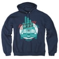 thumbnail image 1 of Popfunk Batman Father's Day Dad's Garage GOTHAM CITY Chop Shop Adult Pull-Over Hoodie, Navy, Medium, 1 of 5