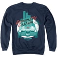 thumbnail image 1 of Popfunk Batman Father's Day Dad's Garage GOTHAM CITY Chop Shop Unisex Adult Crewneck Sweatshirt, Navy, Small, 1 of 5