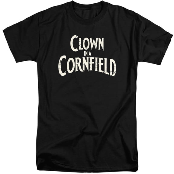 Popfunk Clown in a Cornfield Logo Unisex Adult Tall T Shirt (3X-Large) Black